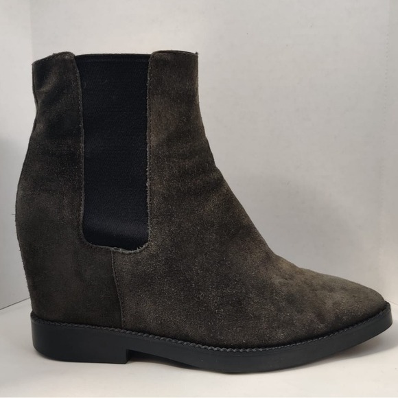 ASH Gong Bistro Suede Leather Wedge Chelsea Boots Women's Size EUR‎ 36 - Picture 8 of 16